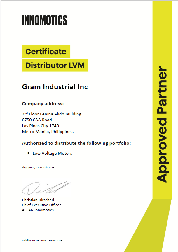 Innomotics approved partner.